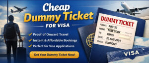 Cheap Dummy Ticket for Visa