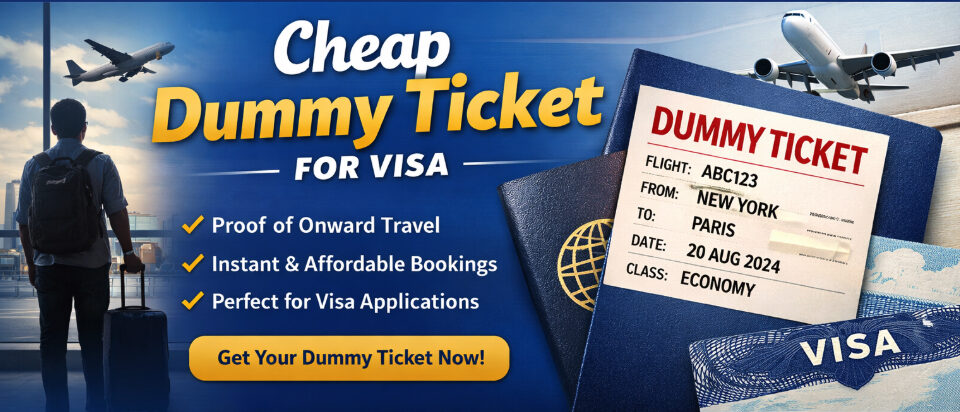 Cheap Dummy Flight Ticket