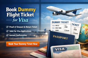 Book Dummy Flight Ticket for Visa