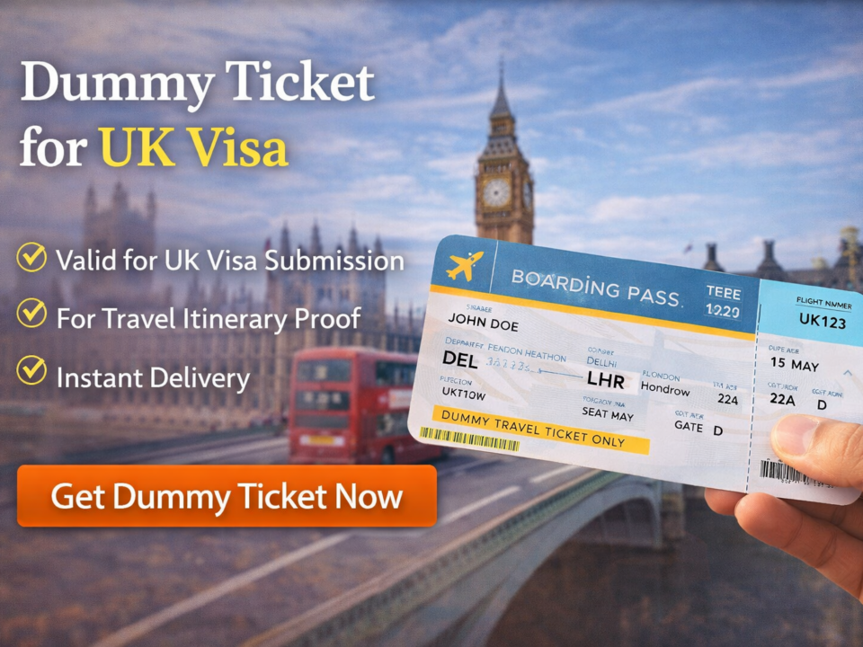 Dummy Ticket for UK Visa