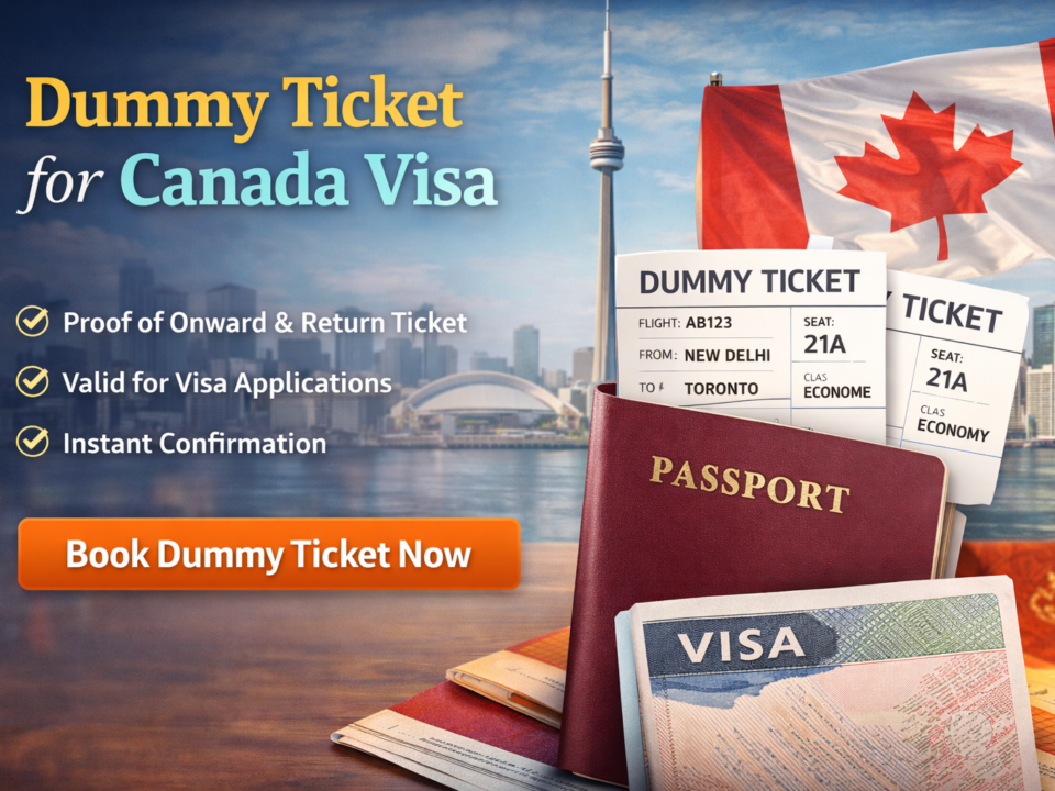 Dummy ticket for canada visa