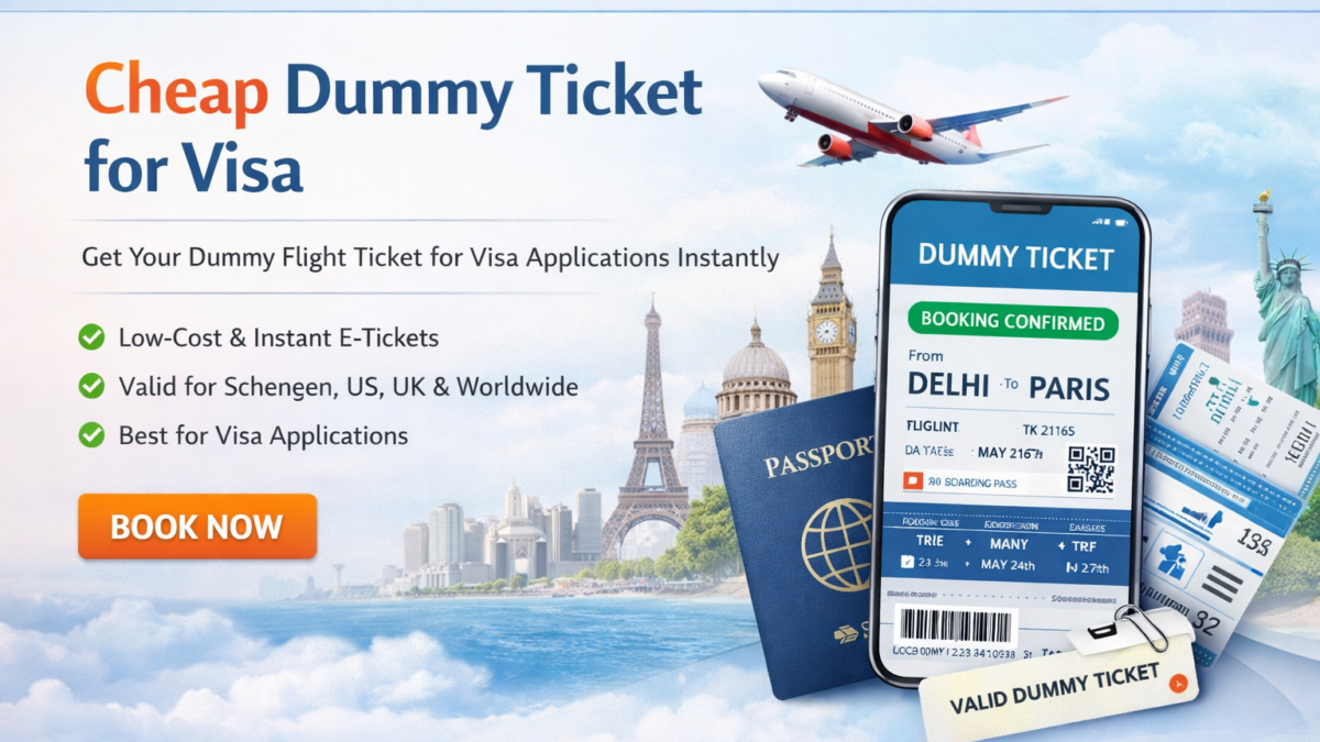 Cheap Dummy Ticket for Visa