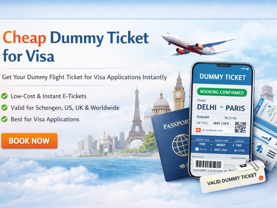 Cheap Dummy Ticket for Visa